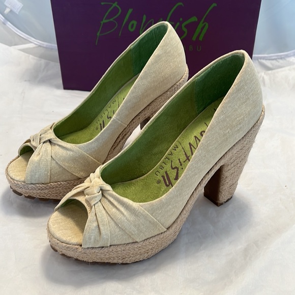 Blowfish Malibu Platform Open Toe Shoes - Picture 2 of 15